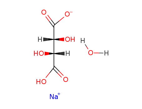 Molecular Structure of 6131-98-2 (SODIUM BITARTRATE, MONOHYDRATE)
