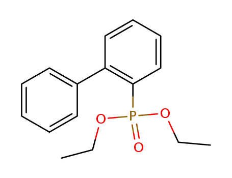 Molecular Structure of 103615-58-3 (Phosphonic acid, [1,1'-biphenyl]-2-yl-, diethyl ester)