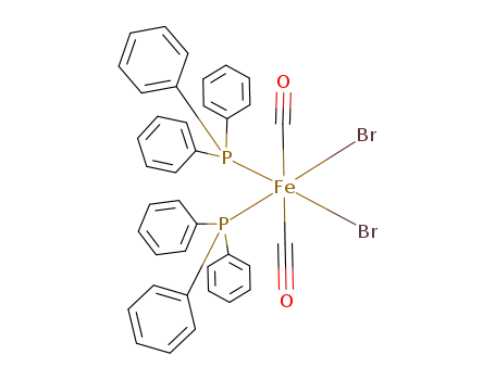 Molecular Structure of 51744-69-5 (Iron, dibromodicarbonylbis(triphenylphosphine)-)