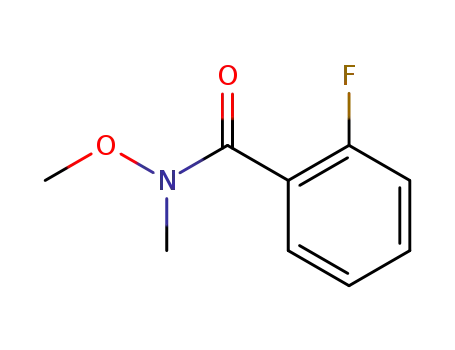 Molecular Structure of 198967-24-7 (2-Fluoro-N-methoxy-N-methylbenzamide)