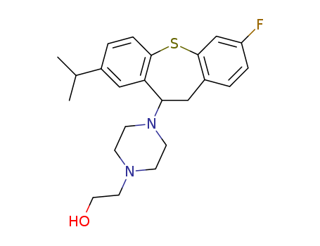 1-Piperazineethanol,4-[3-fluoro-10,11-dihydro-8-(1-methylethyl)dibenzo[b,f]thiepin-10-yl]-