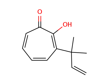 Molecular Structure of 50904-13-7 (3-(1,1-dimethyl-2-propenyl)tropolone)