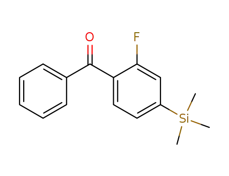 (2-Fluoro-4-trimethylsilanyl-phenyl)-phenyl-methanone