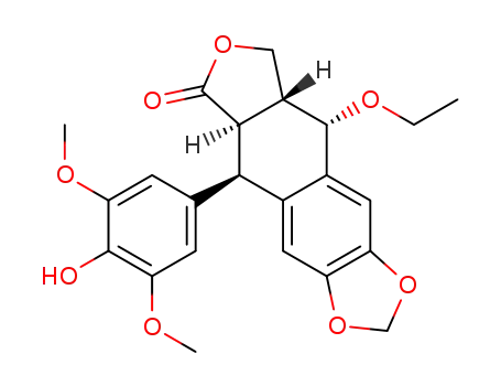 Molecular Structure of 102306-95-6 (4'-demethyl-1-O-ethyl-1-epipodophyllotoxin)