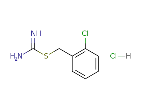 Molecular Structure of 3778-85-6 ({AMINO[(2-CHLOROBENZYL)THIO!METHYLIDENE}AMMONIUM CHLORIDE, 97)