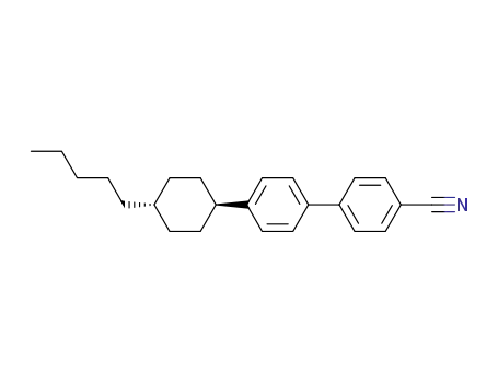 Molecular Structure of 68065-81-6 (trans-4'-(4-Pentylcyclohexyl)-4-biphenylcarbonitrile)