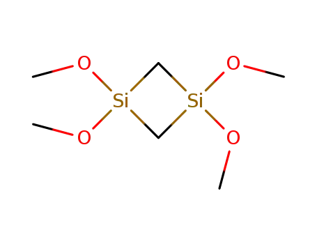 Molecular Structure of 146335-61-7 (1,3-Disilacyclobutane, 1,1,3,3-tetramethoxy-)