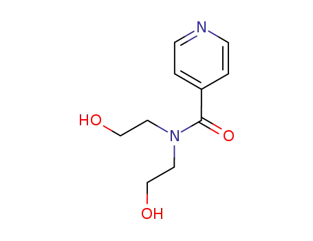 Molecular Structure of 70892-82-9 (N,N-BIS(2-HYDROXYETHYL)ISONICOTINAMIDE)