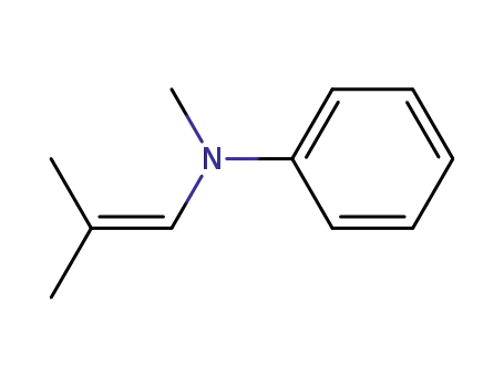 Molecular Structure of 25076-84-0 (1-(N-Methyl-N-phenylamino)-2-methyl-1-propene)