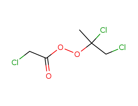Molecular Structure of 153940-11-5 ((Chloracetyl)(1,2-dichlor-1-methylethyl)peroxid)