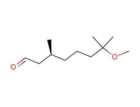 Molecular Structure of 134678-53-8 (Octanal, 7-methoxy-3,7-dimethyl-, (S)-)