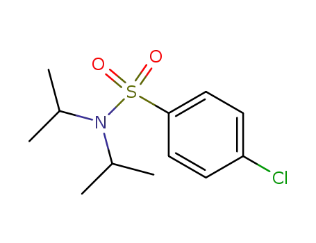 Molecular Structure of 14743-85-2 (Benzenesulfonamide, 4-chloro-N,N-bis(1-methylethyl)-)