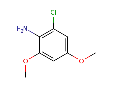 Molecular Structure of 82485-84-5 ((2-Chloro-4,6-dimethoxyphenyl)amine)