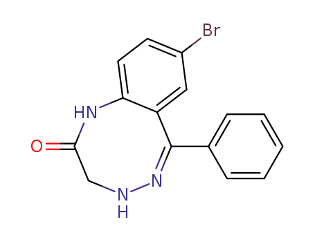 Molecular Structure of 39572-29-7 (1,4,5-Benzotriazocin-2(1H)-one, 8-bromo-3,4-dihydro-6-phenyl-)