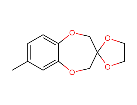 Molecular Structure of 1323441-46-8 (7-methyl-2,4-dihydrospiro[benzo[b][1,4]dioxepine-3,2'-[1,3]dioxolane])