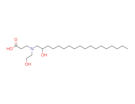 Molecular Structure of 70521-73-2 (N-(2-hydroxyethyl)-N-(2-hydroxyoctadecyl)-beta-alanine)