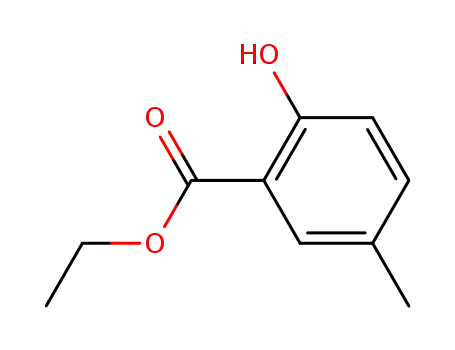Molecular Structure of 34265-58-2 (Ethyl 2-Hydroxy-5-Methylbenzoate)