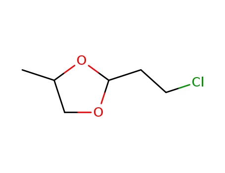 Molecular Structure of 7451-01-6 (1,3-Dioxolane,  2-(2-chloroethyl)-4-methyl-)