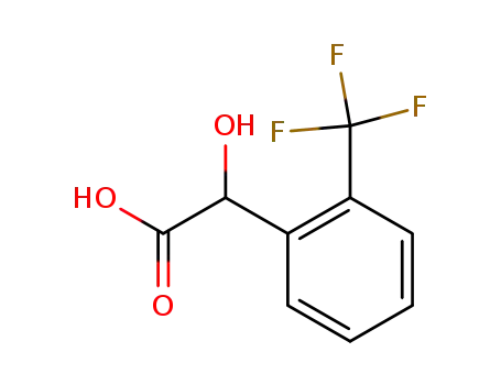Molecular Structure of 339-93-5 ([2-(trifluoromethyl)phenyl]glycolic acid)