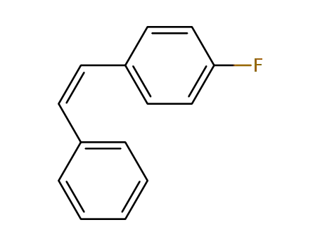 Molecular Structure of 1657-46-1 (Benzene, 1-fluoro-4-(2-phenylethenyl)-, (Z)-)