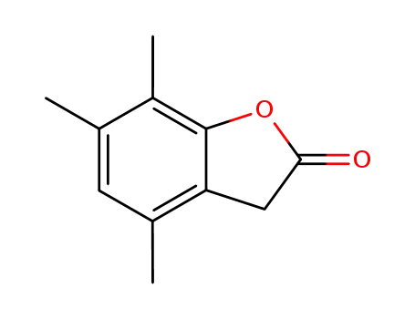 Molecular Structure of 70950-48-0 (4,6,7-trimethyl-3H-benzofuran-2-one)