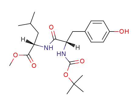 Molecular Structure of 66852-00-4 (L-Leucine, N-[(1,1-dimethylethoxy)carbonyl]-L-tyrosyl-, methyl ester)