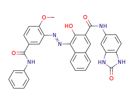 N-(2,3-Dihydro-2-oxo-1H-benzimidazol-5-YL)-3-hydroxy-4-[[2-methoxy-5-[(phenylamino)carbonyl]phenyl]azo]naphthalene-2-carboxamide