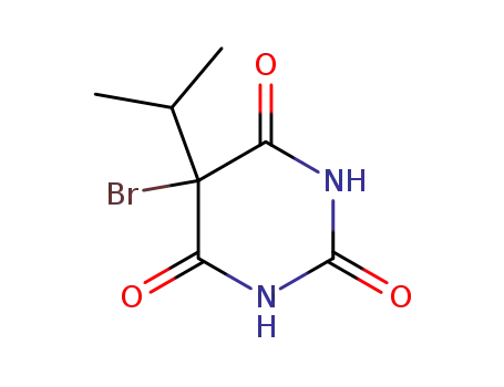 Molecular Structure of 16952-71-9 (5-bromo-5-propan-2-yl-1,3-diazinane-2,4,6-trione)