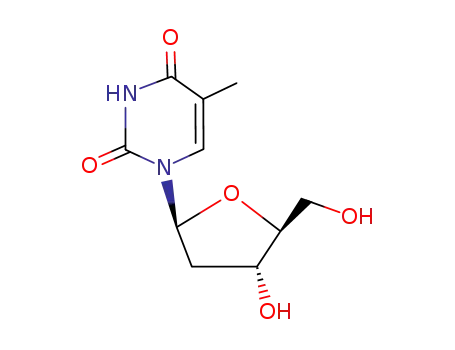 Molecular Structure of 3424-98-4 (2'-Deoxy-L-thymidine)