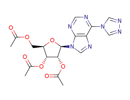 9-(2,3,5-tri-O-acetyl-β-D-ribofuranosyl)-6-(1,2,4-triazol-4-yl)purine