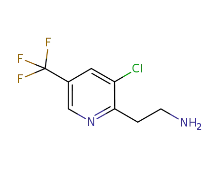 Molecular Structure of 658066-44-5 (2-(3-chloro-5-(trifluoroMethyl)pyridin-2-yl)ethanaMine)