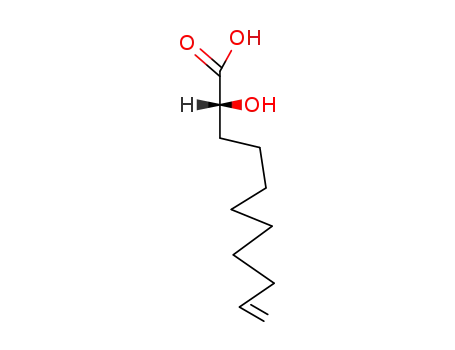 Molecular Structure of 34456-31-0 (2D-Hydroxyundec-10-en-saeure)