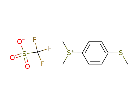Molecular Structure of 870081-83-7 (dimethyl{4-(methylthio)phenyl}sulfonium triflate)