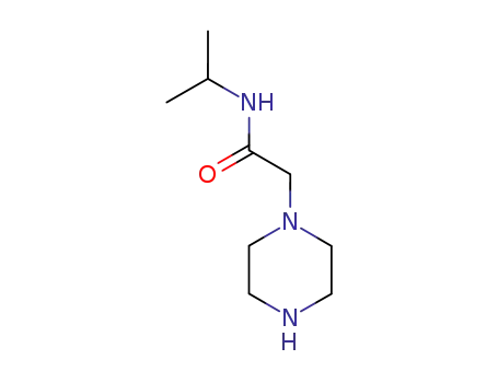 Molecular Structure of 39890-42-1 (N-ISOPROPYL-1-PIPERAZINEACETAMIDE)