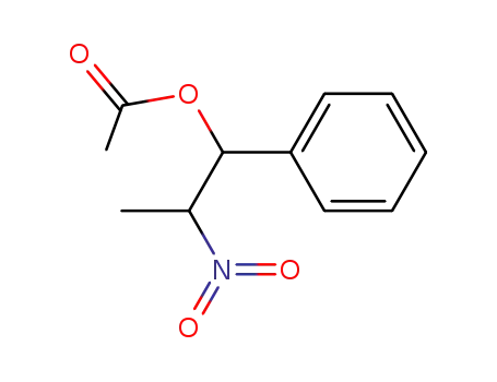 Molecular Structure of 66618-80-2 (1-phenyl-2-nitro-1-propanol acetate)
