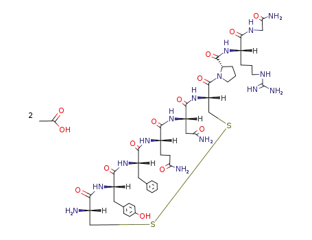 Molecular Structure of 129979-57-3 (ARGIPRESSIN ACETATE)
