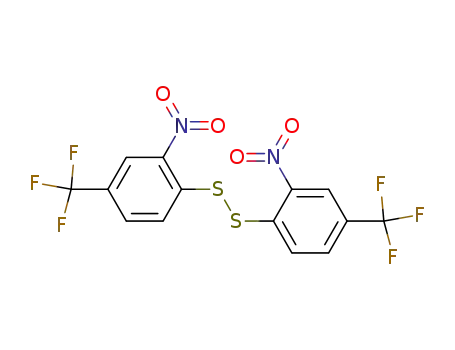Molecular Structure of 860-39-9 (4,4'-BIS(TRIFLUOROMETHYL)-2,2'-DINITRODIPHENYL DISULFIDE)