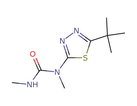 Molecular Structure of 34014-18-1 (1-(5-tert-Butyl-1,3,4-thiadiazol-2-yl)-1,3-dimethylurea)