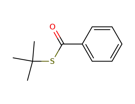 Molecular Structure of 13291-44-6 (Benzenecarbothioic acid, S-(1,1-dimethylethyl) ester)