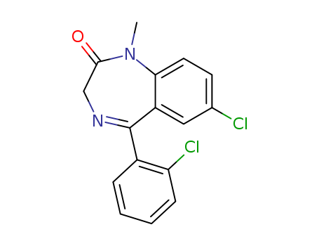 2894-68-0,Diclazepam,Chlorodiazepam;Ro 5-3448;7-Chloro-5-(2-chlorophenyl)-1,3-dihydro-1-methyl-2H-1,4-benzodiazepin-2-one;2'-Chlorodiazepam;2H-1,4-Benzodiazepin-2-one,7-chloro-5-(o-chlorophenyl)-1,3-dihydro-1-methyl- (7CI,8CI);