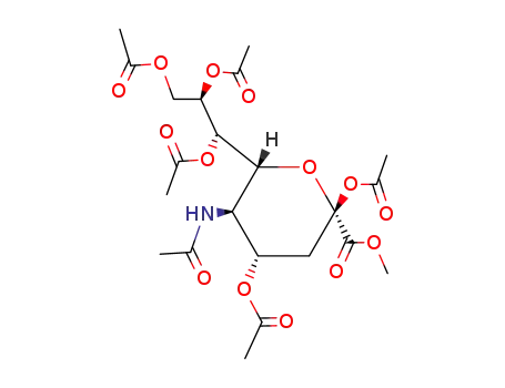 Molecular Structure of 73208-82-9 (N-acetylneuraminic Acid Methyl Ester 2,4,7,8,9-Pentaacetate)
