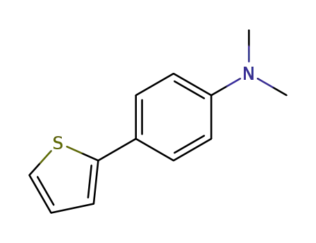 Molecular Structure of 88613-62-1 (2-(4'-N,N-dimethylaminophenyl)-thiophene)