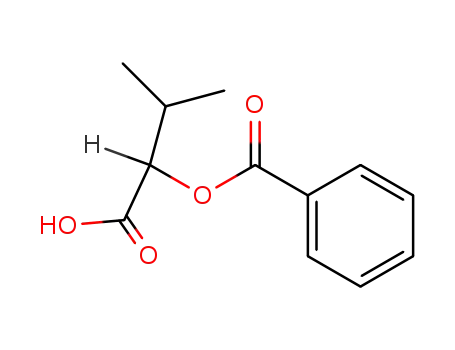 Molecular Structure of 169140-90-3 (Butanoic acid, 2-(benzoyloxy)-3-methyl-, (S)- (9CI))