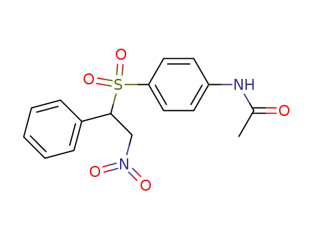 Molecular Structure of 87015-50-7 (acetic acid-[4-(2-nitro-1-phenyl-ethanesulfonyl)-anilide])