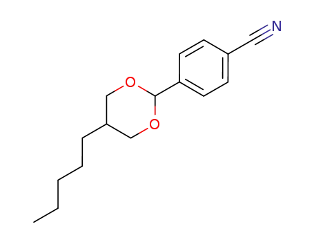 Molecular Structure of 74800-62-7 (TRANS-4-(5-PENTYL-1,3-DIOXAN-2-YL)BENZONITRILE)