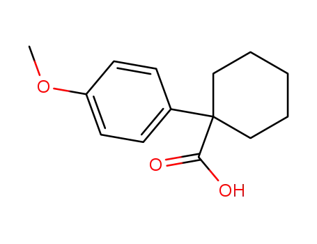Molecular Structure of 7469-83-2 (1-(4-METHOXYPHENYL)-1-CYCLOHEXANECARBOXYLIC ACID)