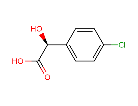 Molecular Structure of 76496-63-4 ((S)-4-CHLOROMANDELIC ACID)