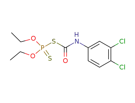 Molecular Structure of 5909-73-9 (<O,O-Diaethyl-dithiophosphorsaeure>-<(3,4-dichlorphenyl)-thiocarbaminsaeure>-thioanhydrid)