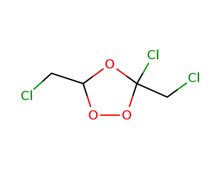 Molecular Structure of 173063-63-3 (3-Chlor-3,5-bis(chlormethyl)-1,2,4-trioxolan)