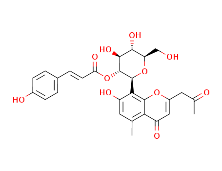 74545-79-2,Aloeresin A,Aloeresin A;aloeresin B;[4,5-dihydroxy-6-(hydroxymethyl)-2-[7-hydroxy-5-methyl-4-oxo-2-(2-oxopropyl)chromen-8-yl]oxan-3-yl] (E)-3-(4-hydroxyphenyl)prop-2-enoate;